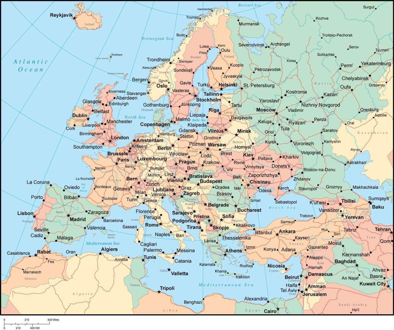 Continent north of africa crossword