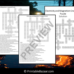 Electricity and magnetism crossword puzzle