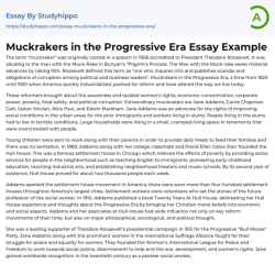 The man with the muckrake speech summary