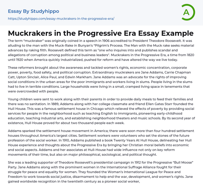 The man with the muckrake speech summary