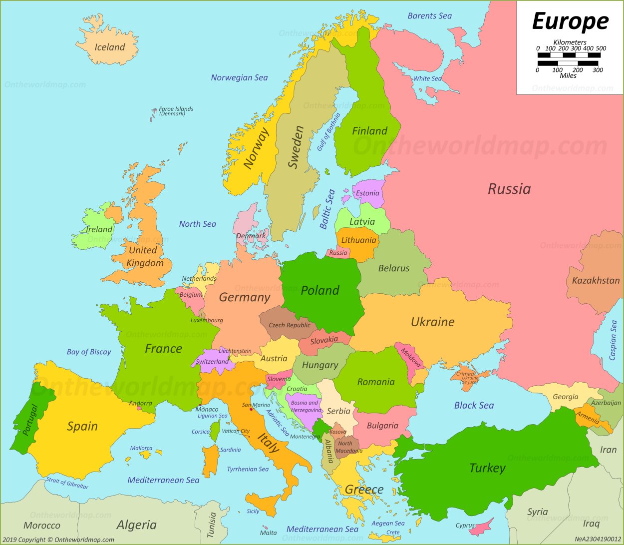 Continent north of africa crossword