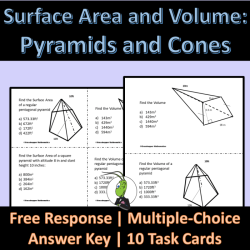 Surface areas of pyramids and cones