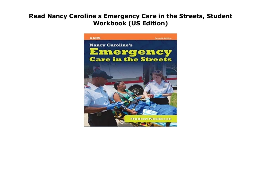 Nancy caroline emergency care in the streets